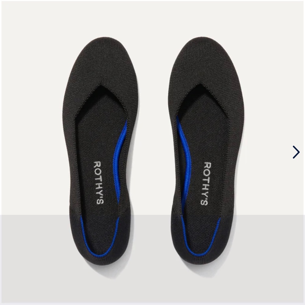 Rothy’s The Flat in Solid Black / Size 8
